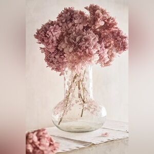 New Anthropologie Pressed Floral Fluted Vase - Large